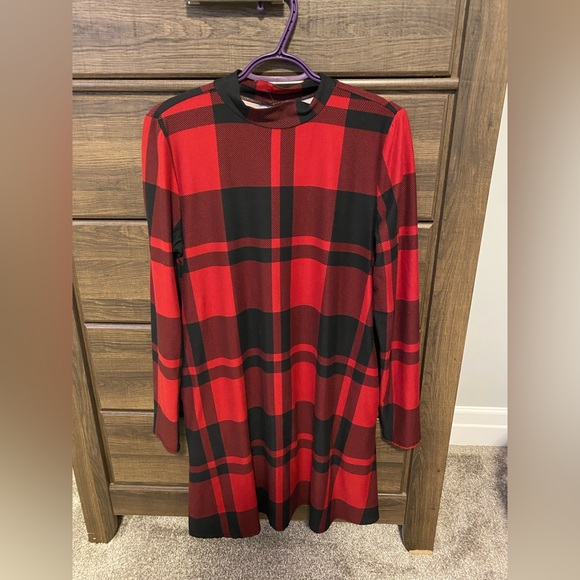Buffalo Plaid Holiday Dress - Picture 1 of 2